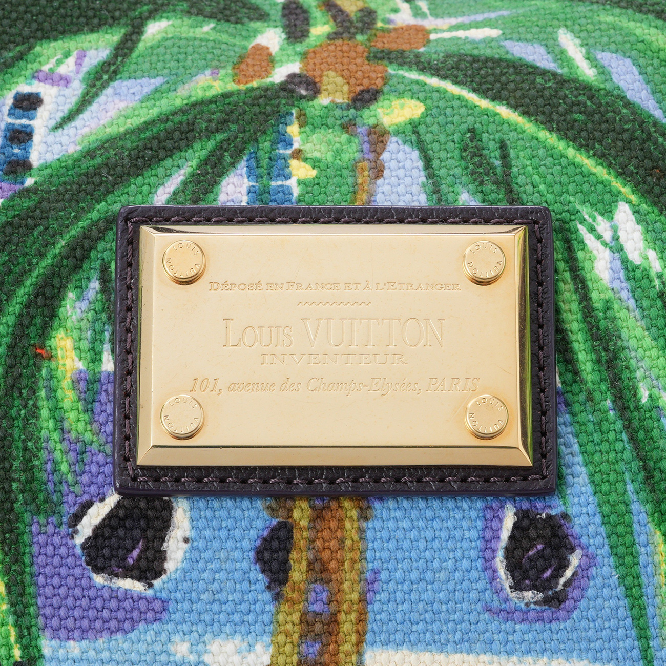 LOUIS VUITTON(USED)루이비통 시즌 패브릭 쇼퍼백